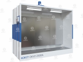 Окрасочная камера Korst модель OKVZ-2500A с водяной завесой и активным полом